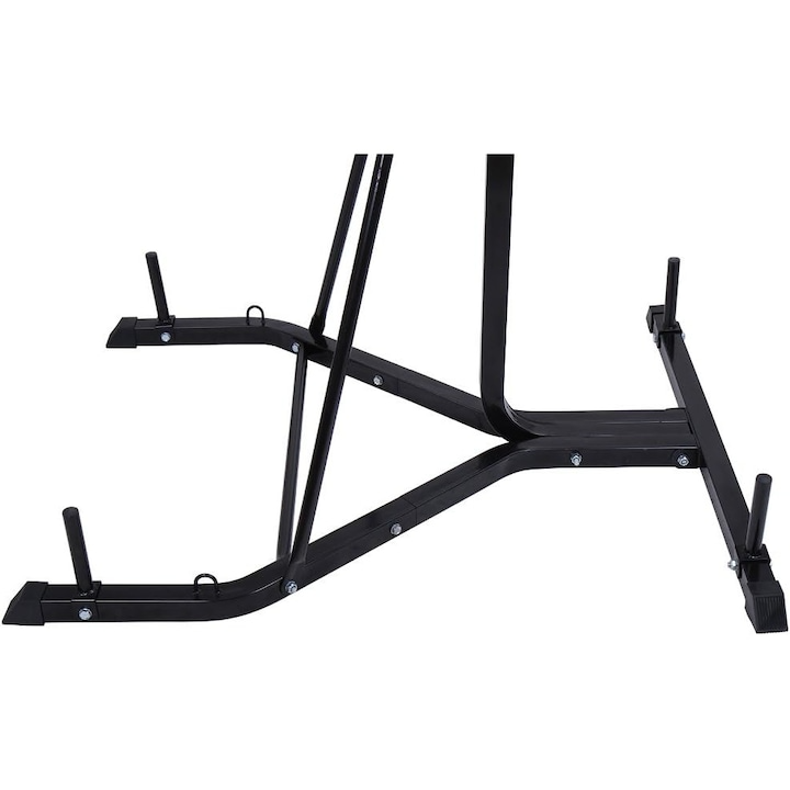 Platforma din otel pentru para box, 205 x 105 x 122 cm, negru PHYSIONICS