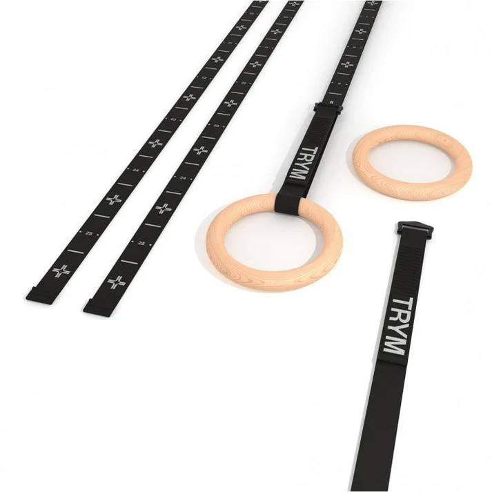 Inele de gimnastica si curele negre, Trym