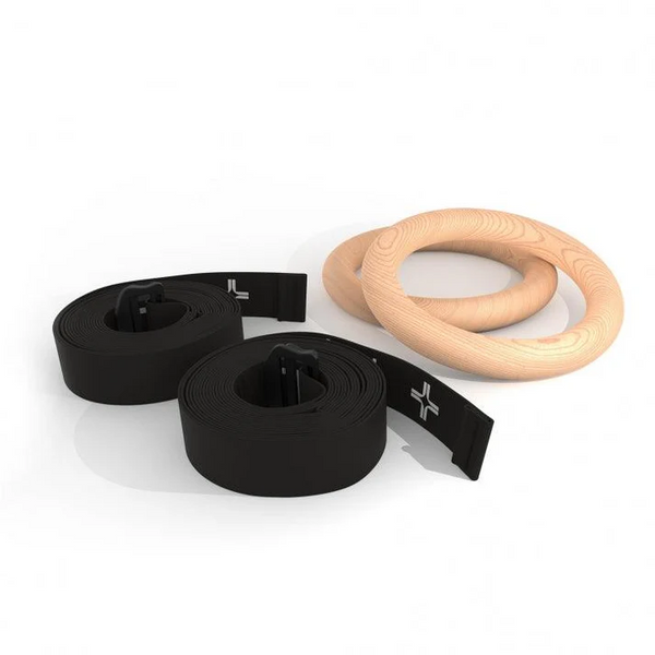 Inele de gimnastica si curele negre, Trym