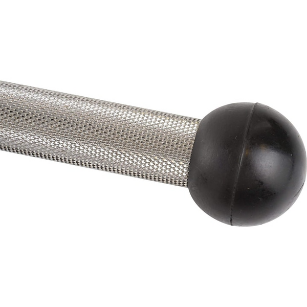 Maner curl cu articulatie pivotanta, rotativ, suprafata de prindere zimtata, otel, cromat ScSports