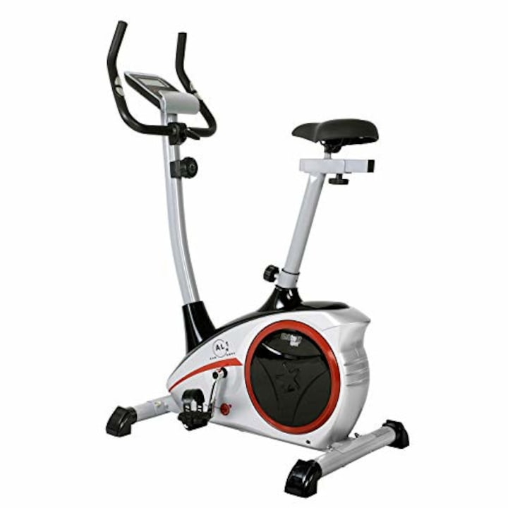 Bicicleta Fitness AL1 136x64x107 cm Functii de Calorii, Distanta, Puls, Timp, Viteza, 8 trepte de dificultate Christopeit