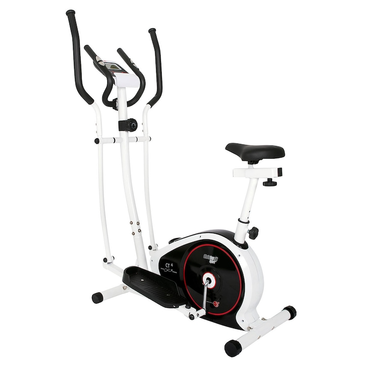Bicicleta Eliptica Fitness 2in1 CT 4 104x65x156 cm Functii de Calorii, Distanta, Puls, Timp, Viteza, 8 trepte de dificultate Christopeit