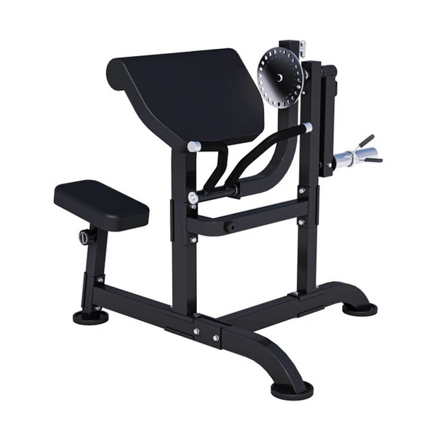 Banca Scott, banca biceps curl 2 in 1 Pro, negru, Maxxus
