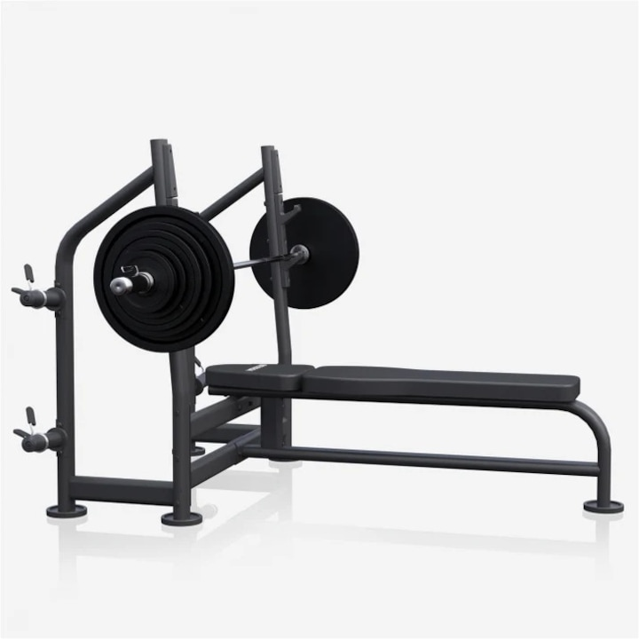Bancă de haltere cu suport PRO inclus, set de haltere 60/90/130 kg