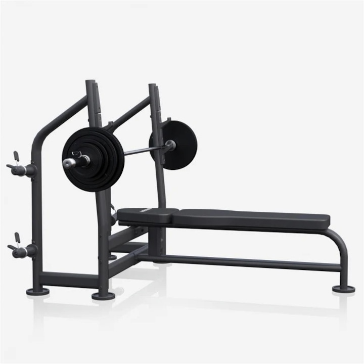 Bancă de haltere cu suport PRO inclus, set de haltere 60/90/130 kg