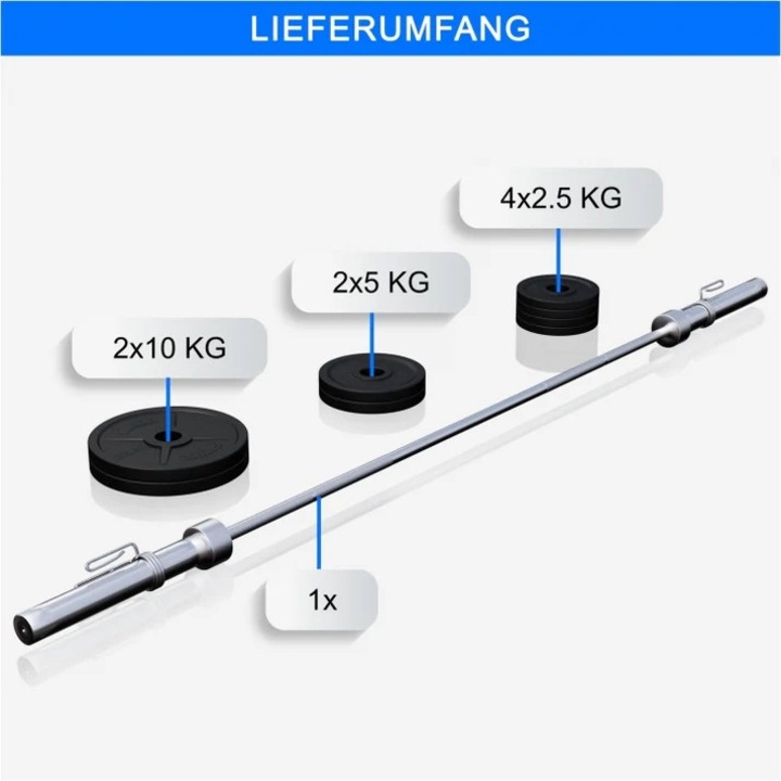 Bancă de haltere cu suport PRO inclus, set de haltere 60/90/130 kg