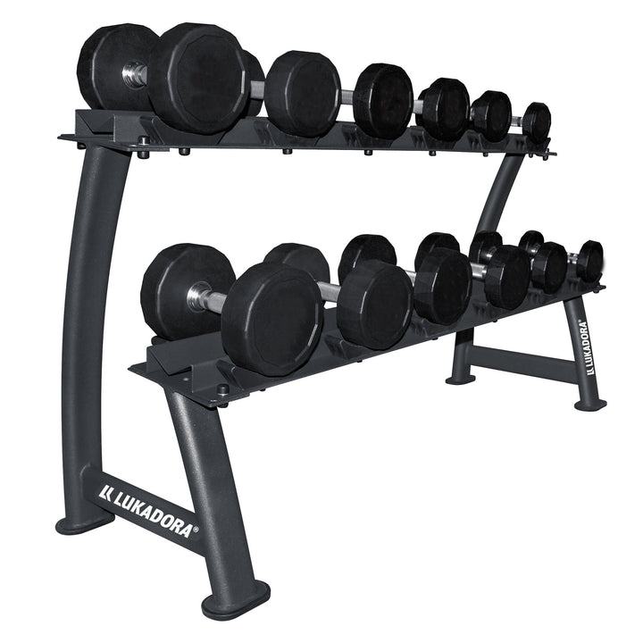 Suport pentru gantere, negru, Lukadora