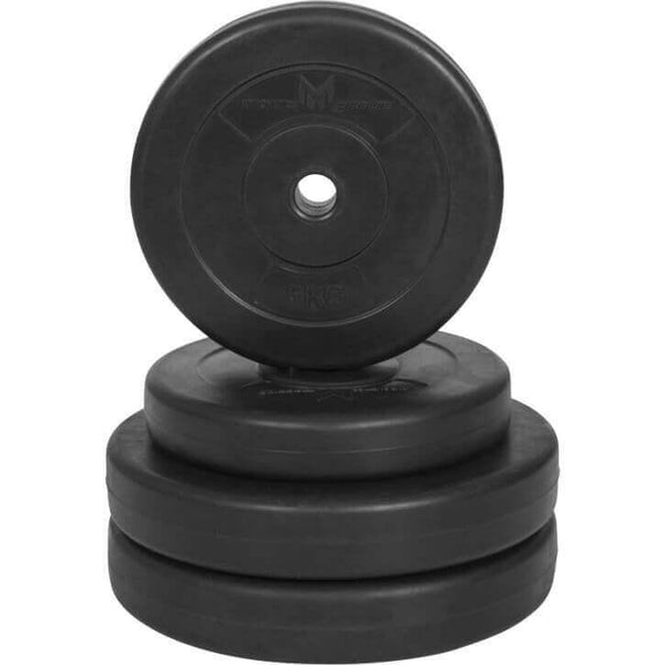 Set de discuri din ciment cu înveliș din plastic 30 KG (2X5kg 2X10kg) 25mm GYRONETICS - Gorilla Sports Ro