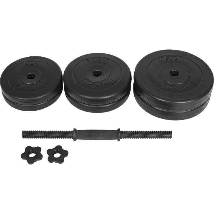 Set de gantere E-Series din plastic 20 kg 25 mm
