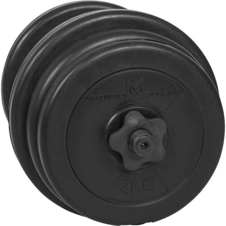Set de gantere E-Series din plastic 20 kg 25 mm
