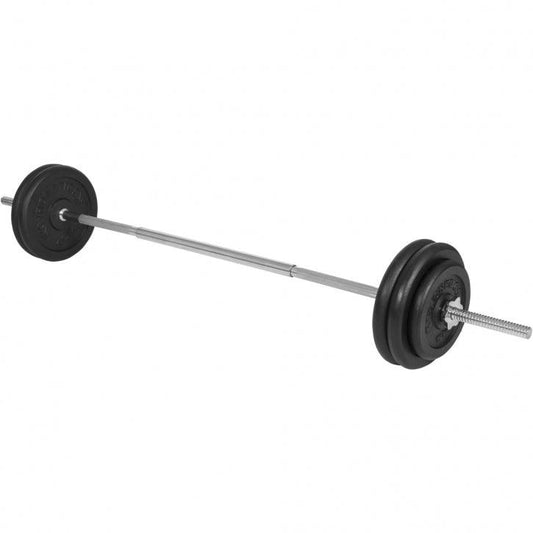Set de haltere E-Series din fontă de 25 mm, 56,5 kg