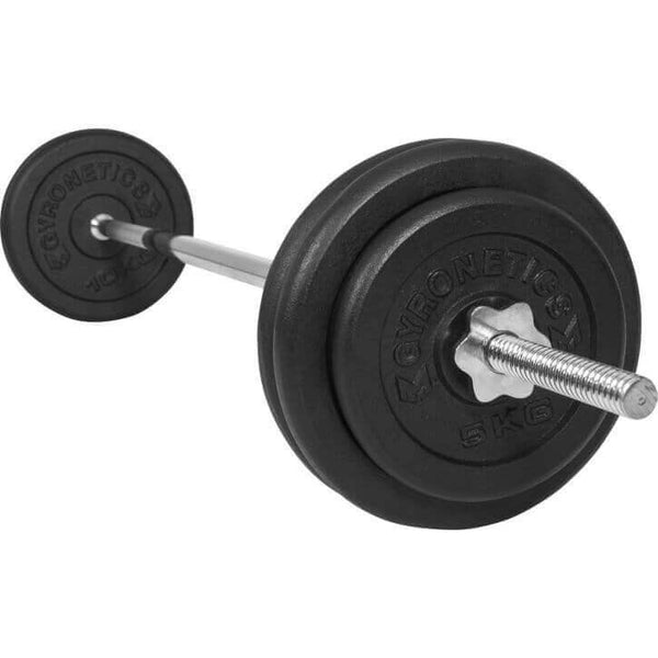 Set de haltere din fonta, 56, 5 kg, negru Gyronetics