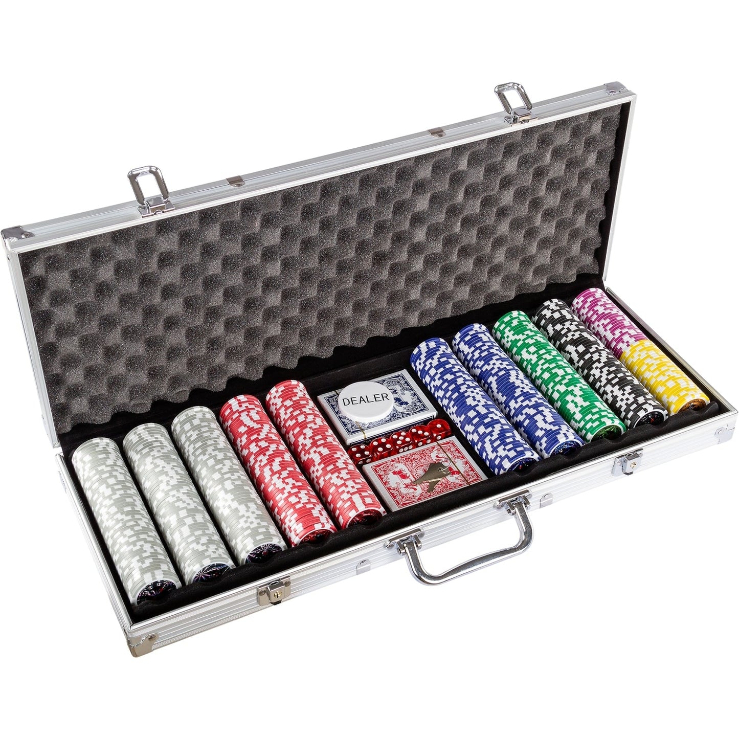 Set poker, 1000 jetoane, servieta aluminiu