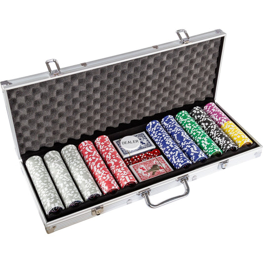 Set poker, 1000 jetoane, servieta aluminiu