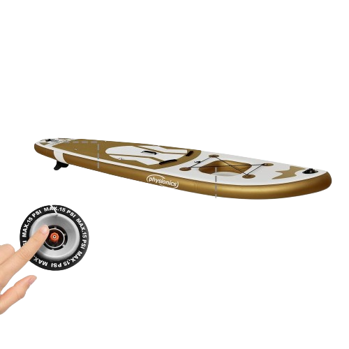 Placa gonflabila Paddle Board, 305 x 76 x 12 cm, auriu Bastet