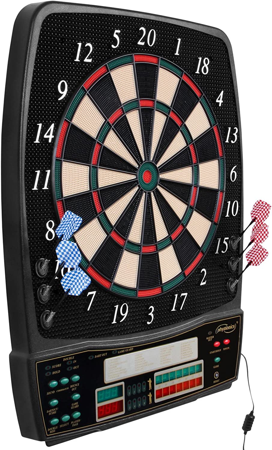 Set darts electronic LCD, pentru 1-16 jucatori, 12 sageti, 100 de varfuri de schimb