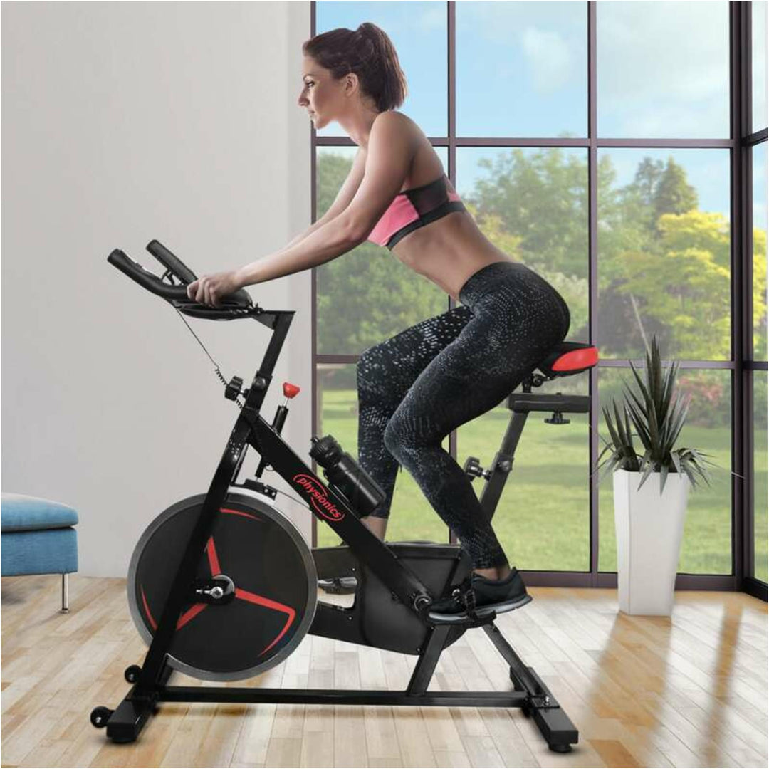 Bicicleta exercitii, cu afisaj LCD, Physionics - Gorilla Sports Ro