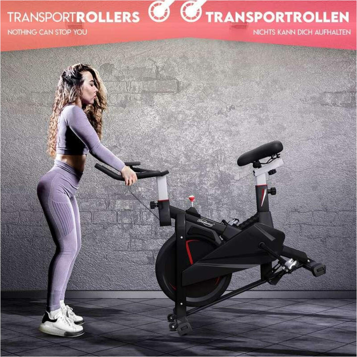 Bicicletă de exerciții Physionics cu afișaj LCD - Gorilla Sports Ro