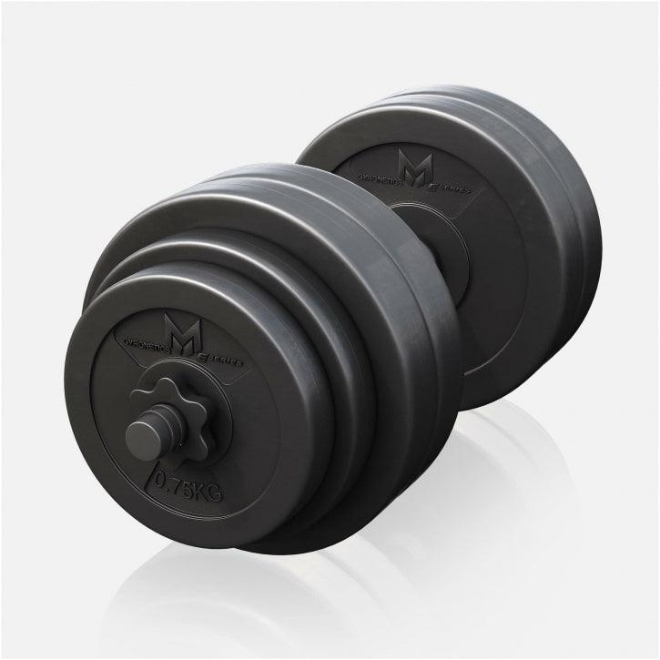 Set de gantere E-Series din plastic 30 kg 25 mm