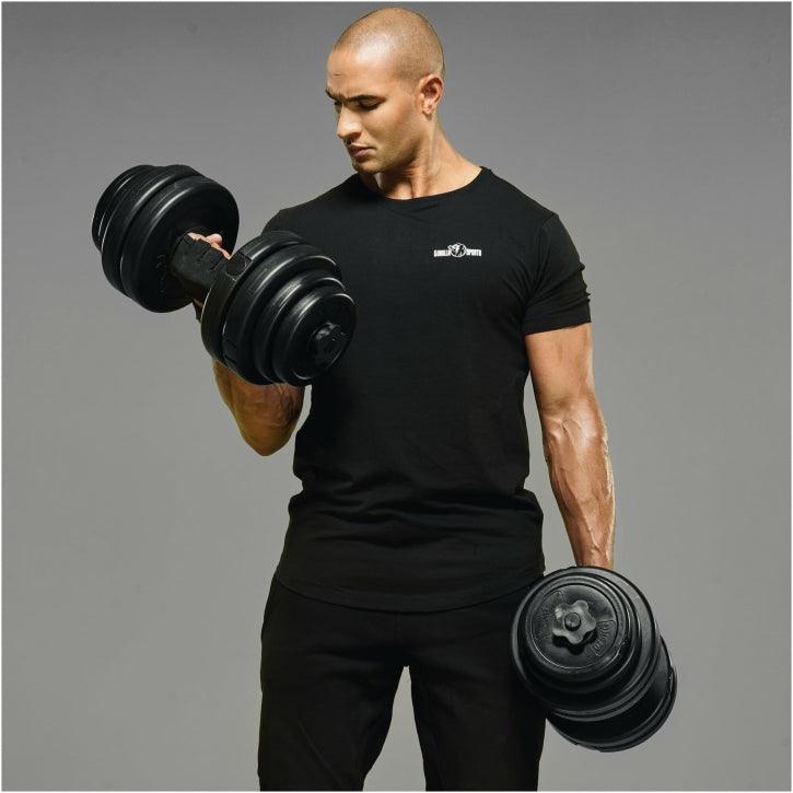 Set gantere E-Series 25 mm 30 kg GYRONETICS - Gorilla Sports Ro