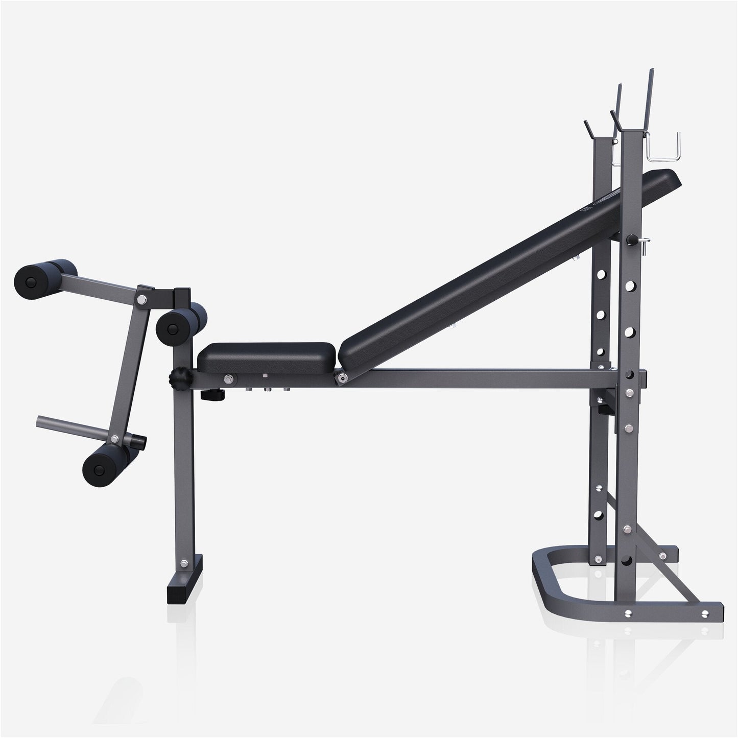 Bancă înclinată E-Series cu suport inclus, extensor pentru picioare