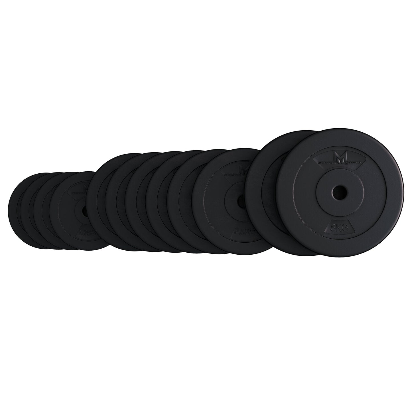 Set de discuri pentru haltere E-Series din plastic 30 kg