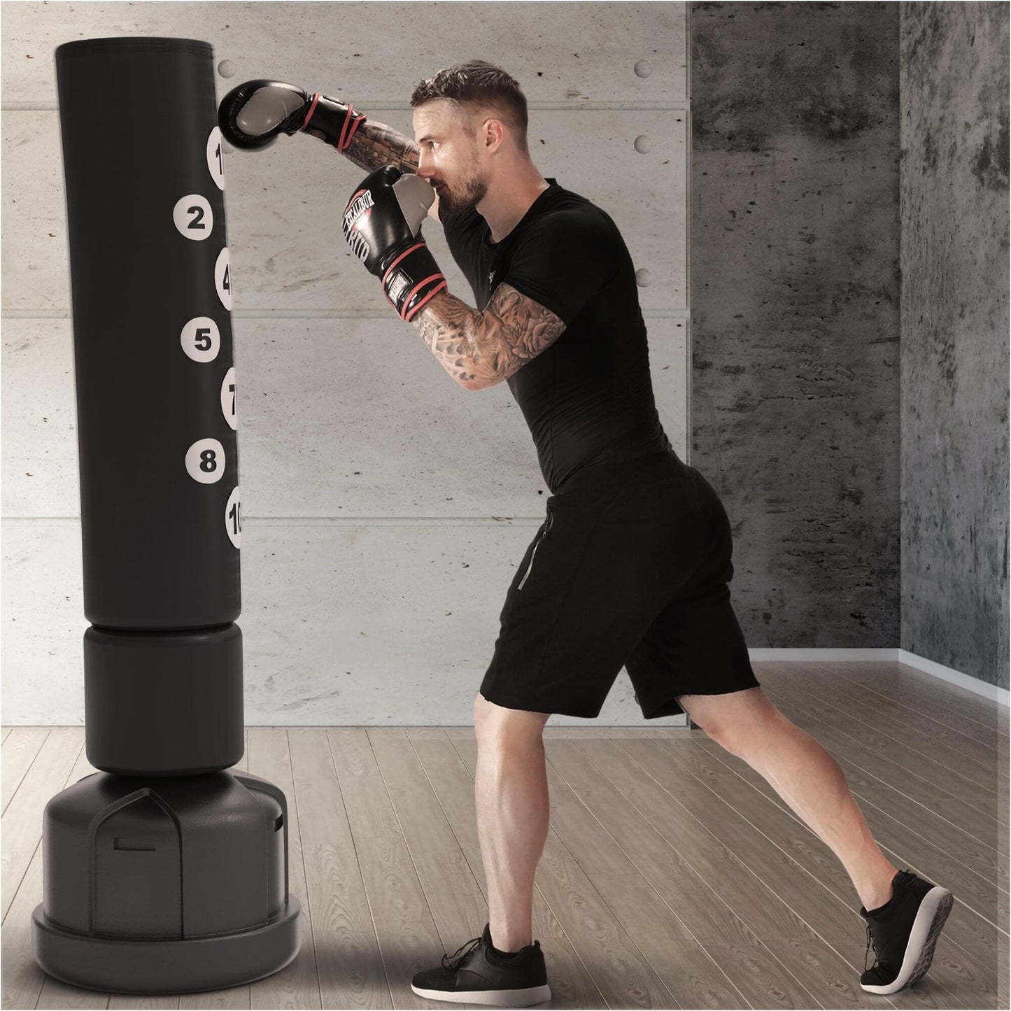 Sac de box vertical, inclusiv marcaje de țintă - 170 cm