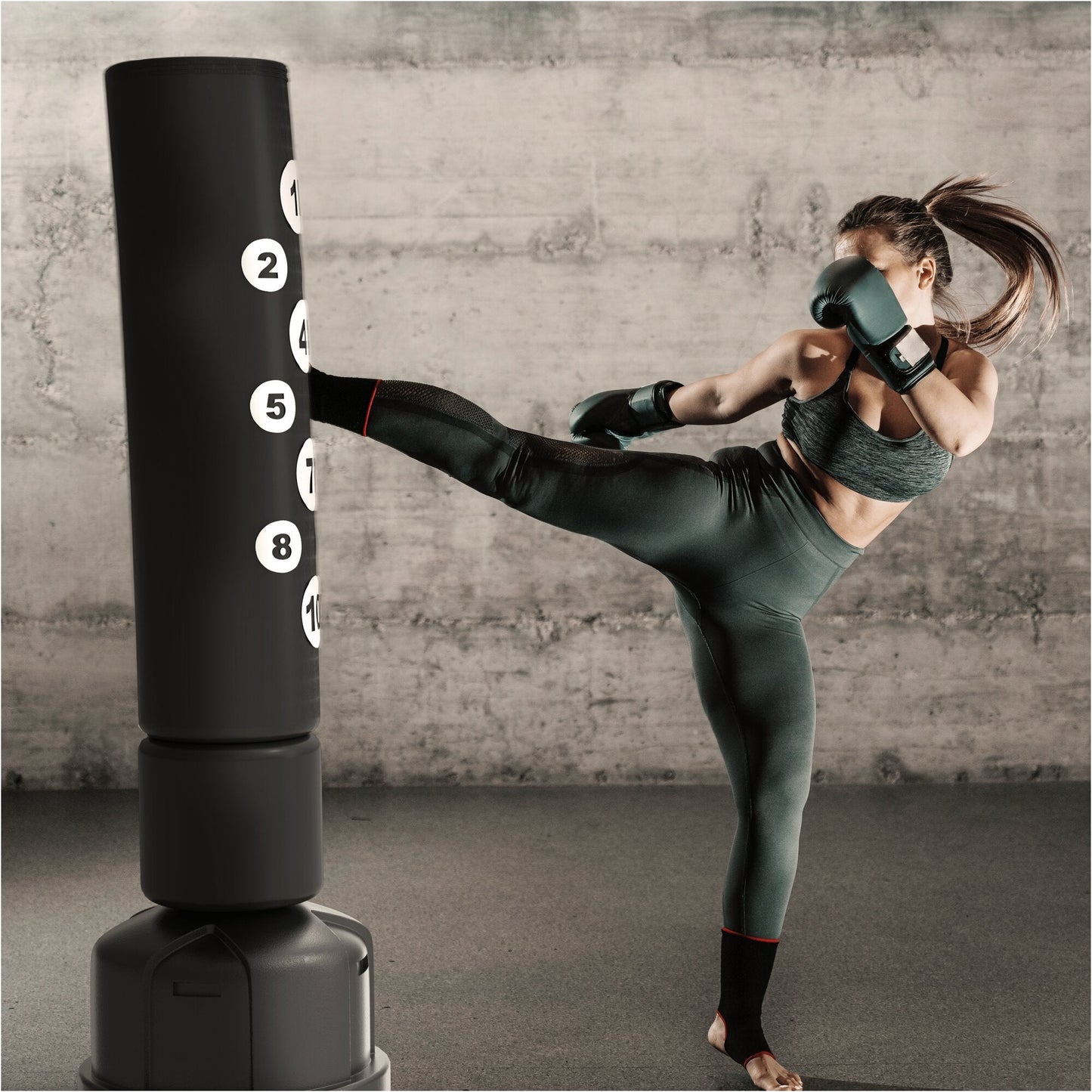 Sac de box vertical, inclusiv marcaje de țintă - 190 cm