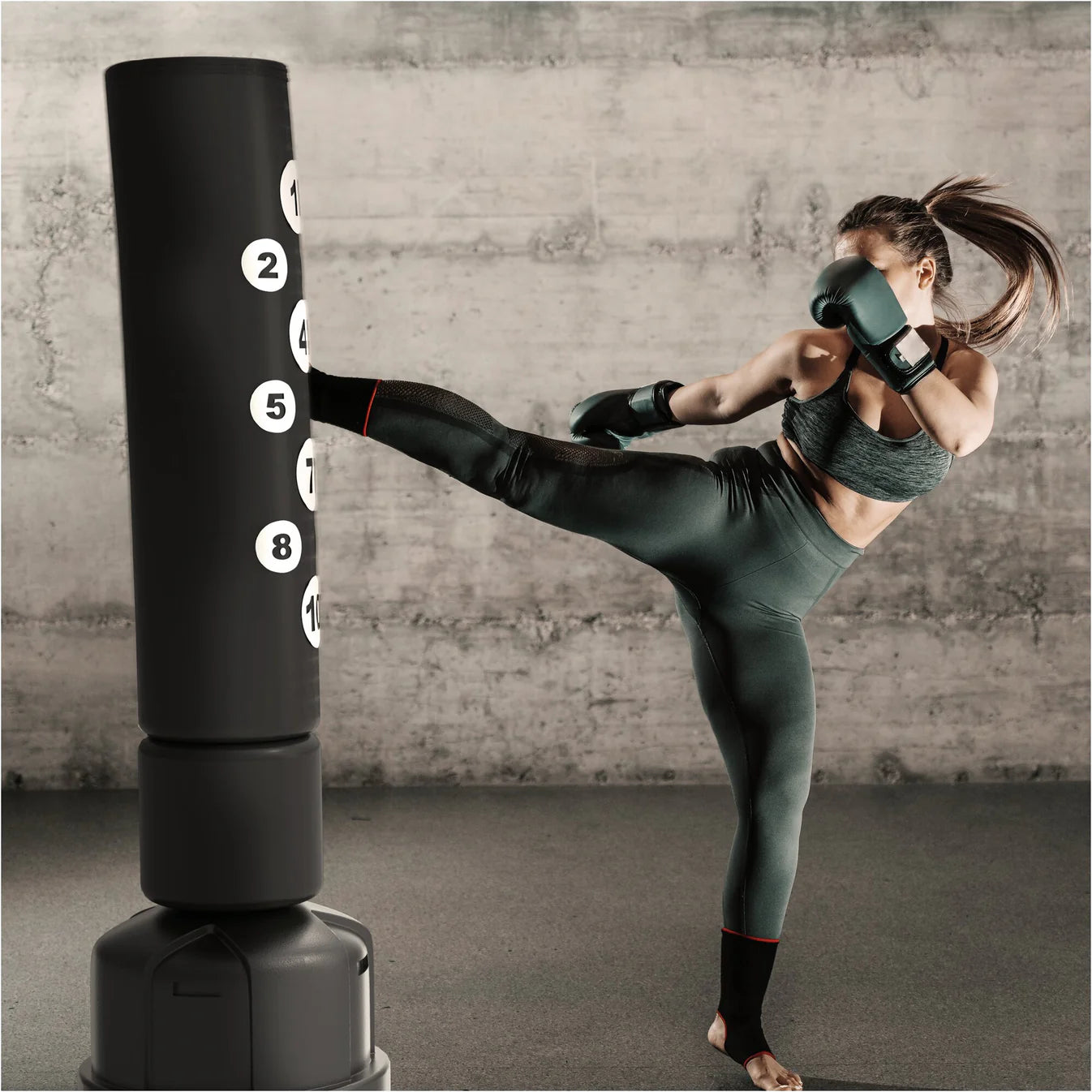 Sac de box vertical, inclusiv marcaje de țintă - 190 cm