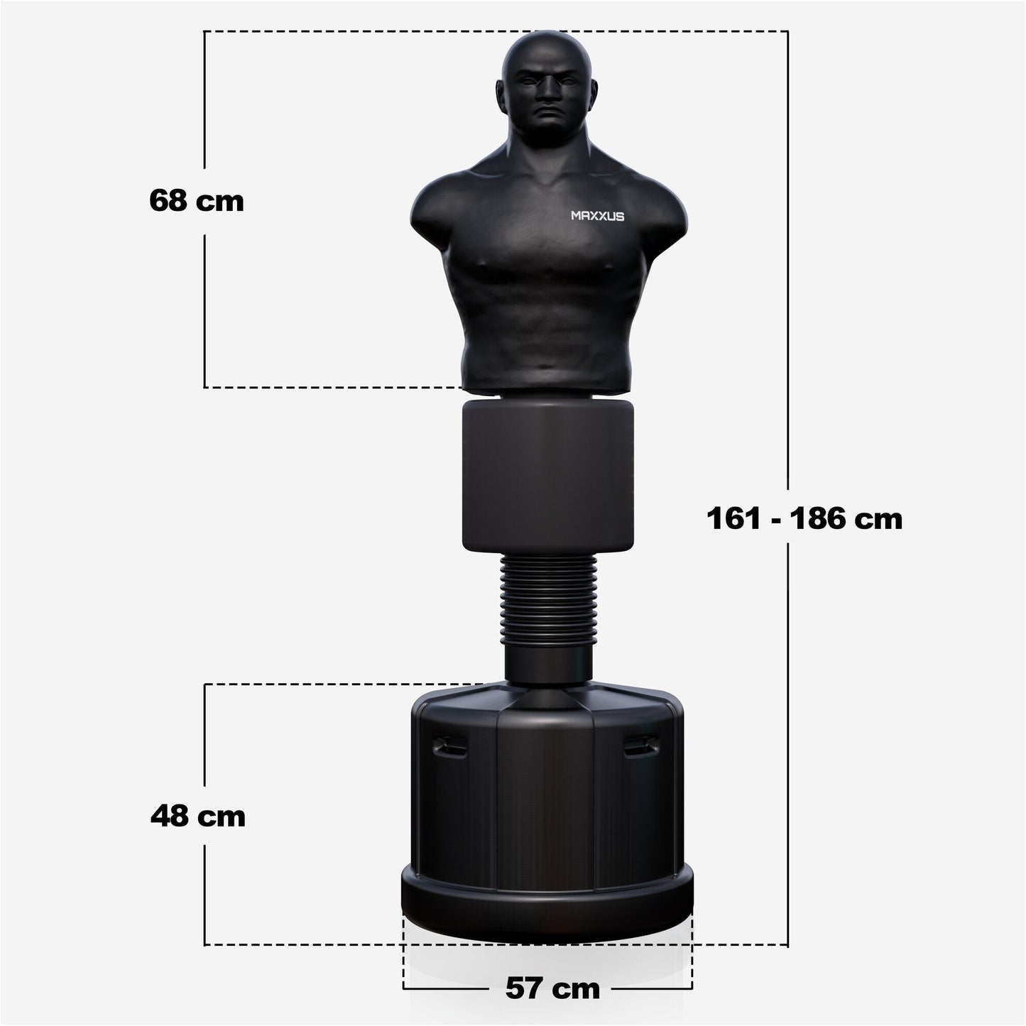 Sac de box vertical PRO Fighter reglabil pe înălțime