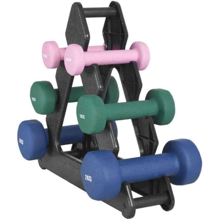 Suport pentru haltere de gimnastică pentru 6 haltere