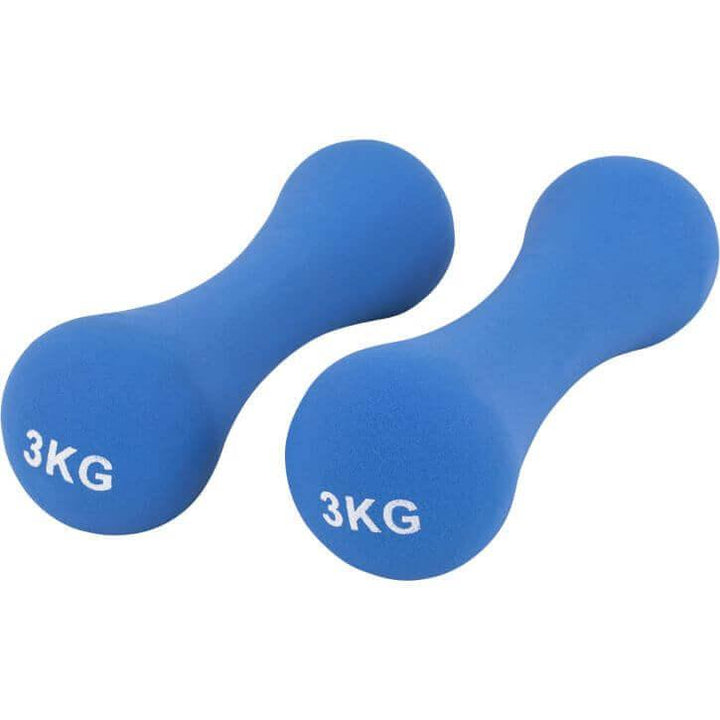 Set gantere pentru gimnastica din fontă cu înveliș din neopren 12 kg - Gorilla Sports Ro