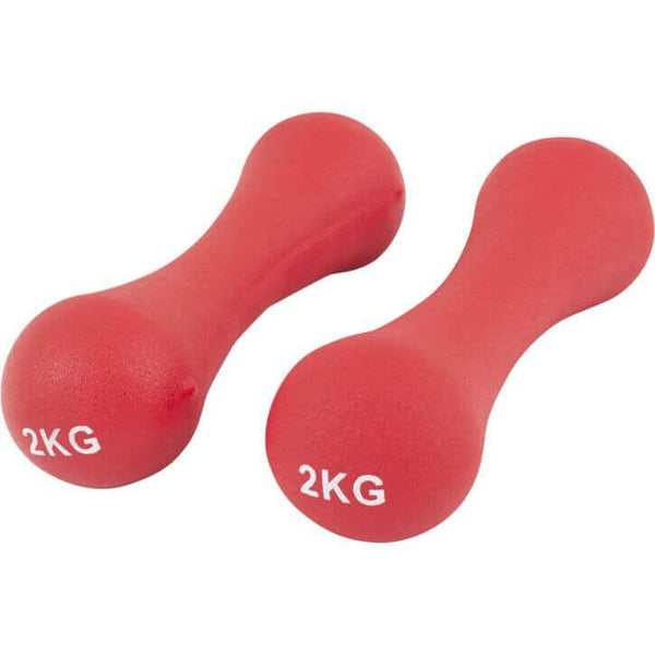 Set gantere pentru gimnastica din fontă cu înveliș din neopren 12 kg - Gorilla Sports Ro