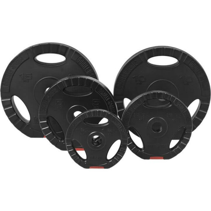 Discuri din plastic umplute cu ciment cu prinderi 1,25 - 15 kg 30/31mm - Gorilla Sports Ro