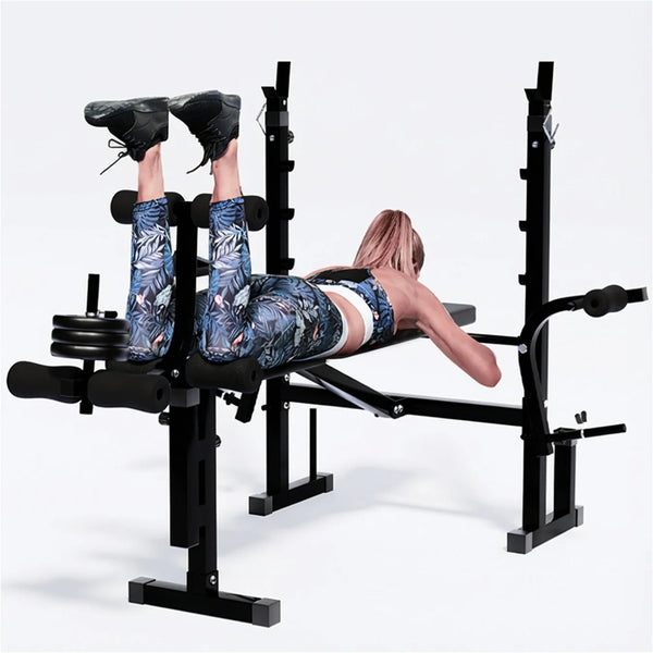Banca multifunctionala cu scripete pentru tractiuni (lat pulldown) inclus, PHYSIONICS