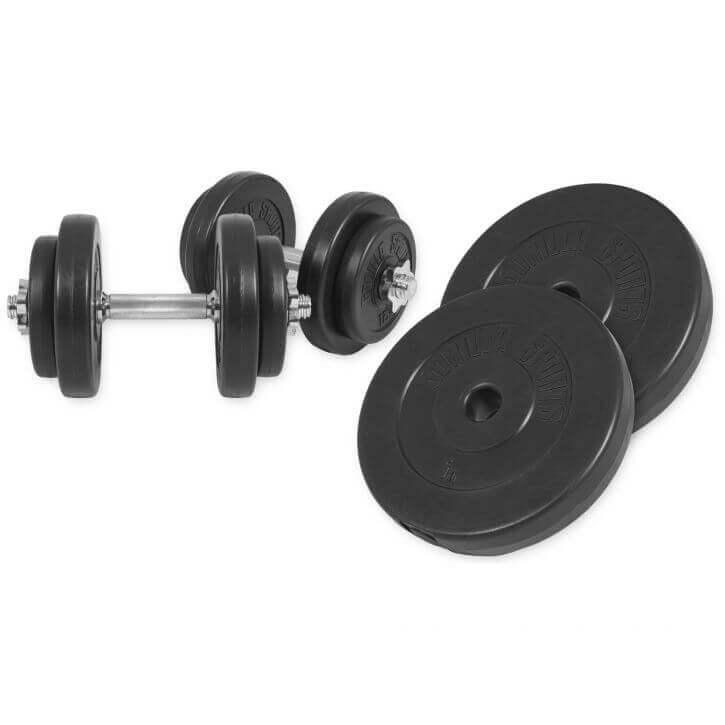 Set de gantere de plastic, 30 kg - Gorilla Sports Ro
