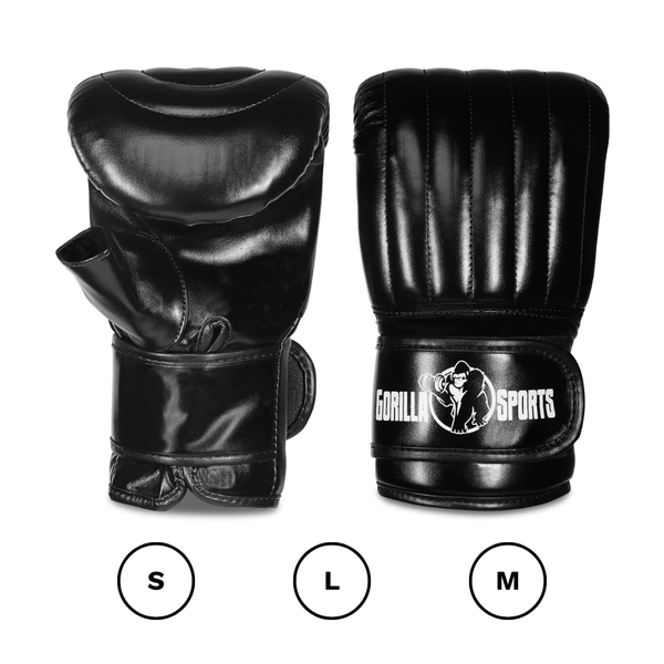 Manusi de box usoare pe negru, Diferite Marimi Gorilla Sports