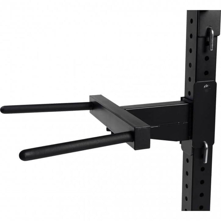 Rack multifuncțional pentru genuflexiuni, negru