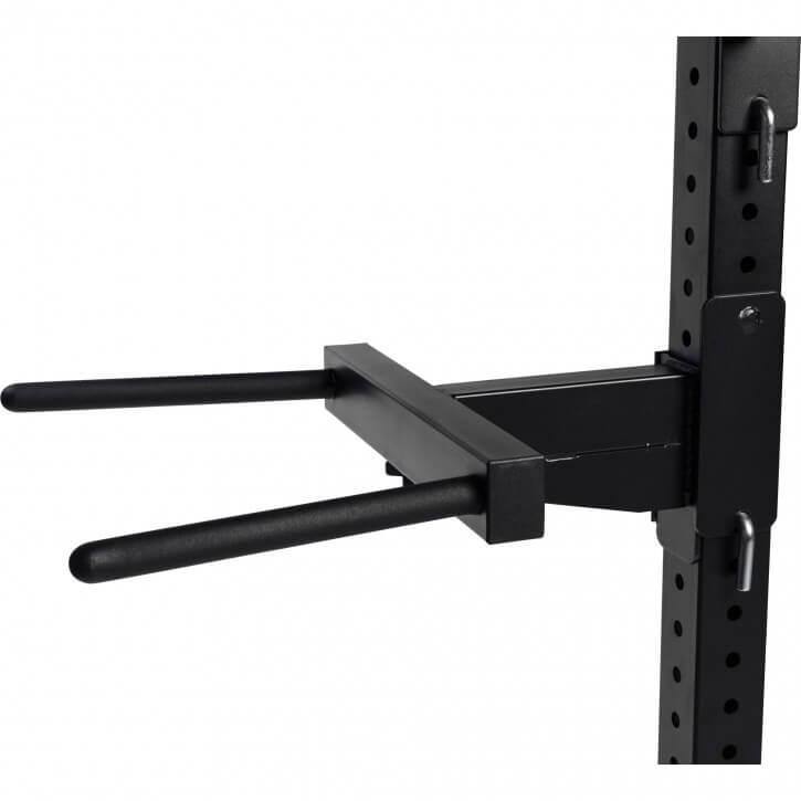 Rack multifuncțional pentru genuflexiuni, negru