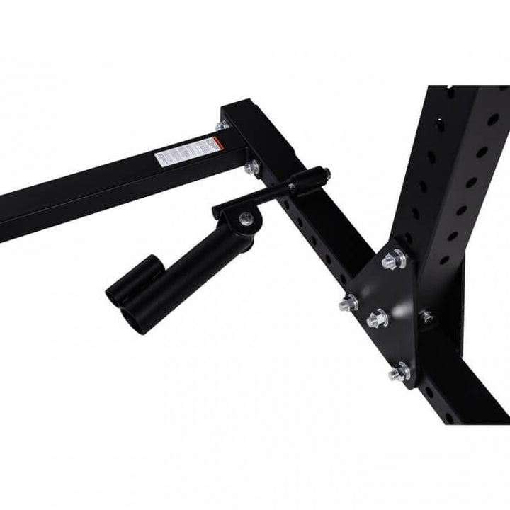 Rack multifuncțional pentru genuflexiuni, negru