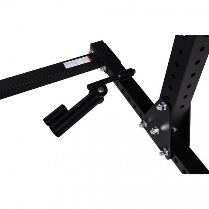 Rack multifuncțional pentru genuflexiuni, negru