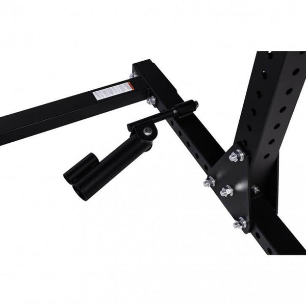 Rack multifuncțional pentru genuflexiuni, negru