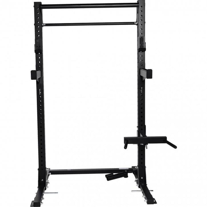 Rack multifuncțional pentru genuflexiuni, negru