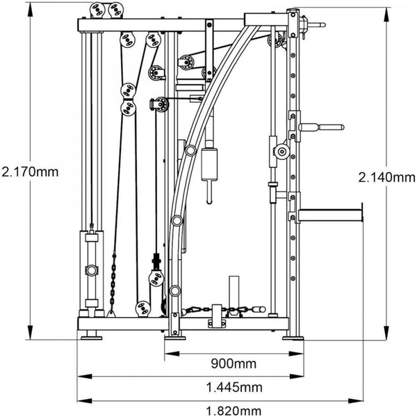 Aparat Smith MAXXUS 8.1 - Gorilla Sports Ro