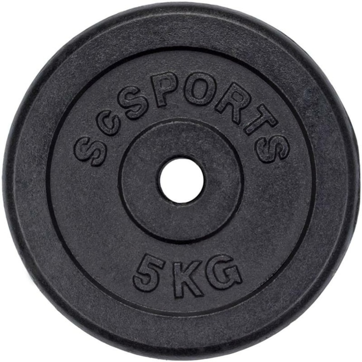 Set discuri, fier, 30/31 mm ScSPORTS 2,5 - 20 KG