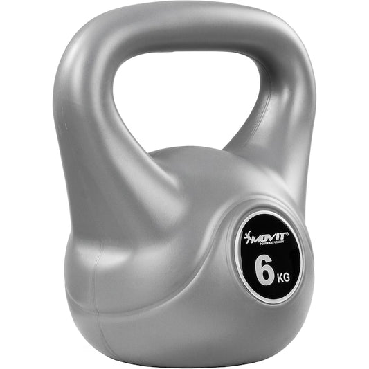 Kettlebell din plastic, gri 6-10 kg