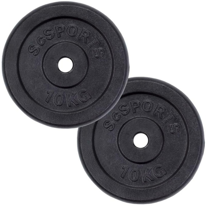 Set discuri, fier, 30/31 mm ScSPORTS 2,5 - 20 KG