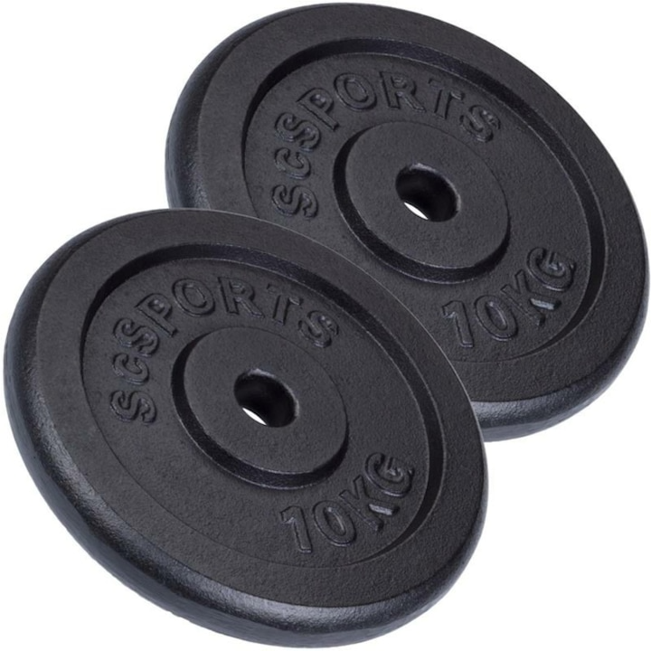 Set discuri, fier, 30/31 mm ScSPORTS 2,5 - 20 KG