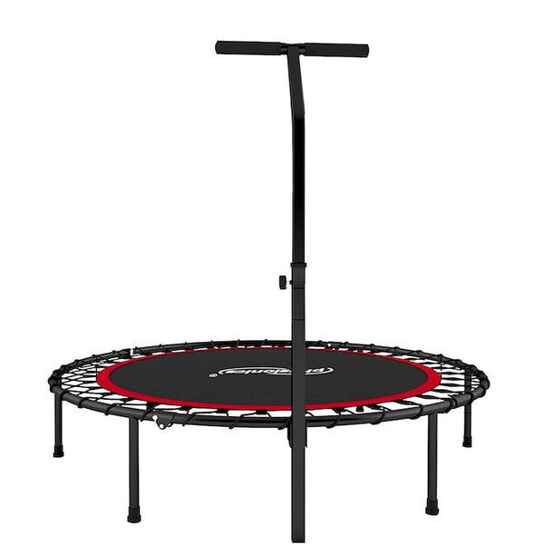 Trambulina fitness Physionics® cu maner, inaltime reglabila, suporta 120 kg, interior/exterior - Culori Multiple