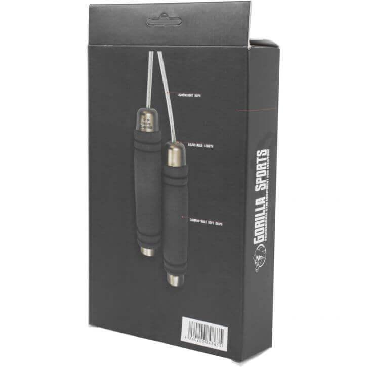 Coardă de sărit Speed Rope gri/auriu 300 cm